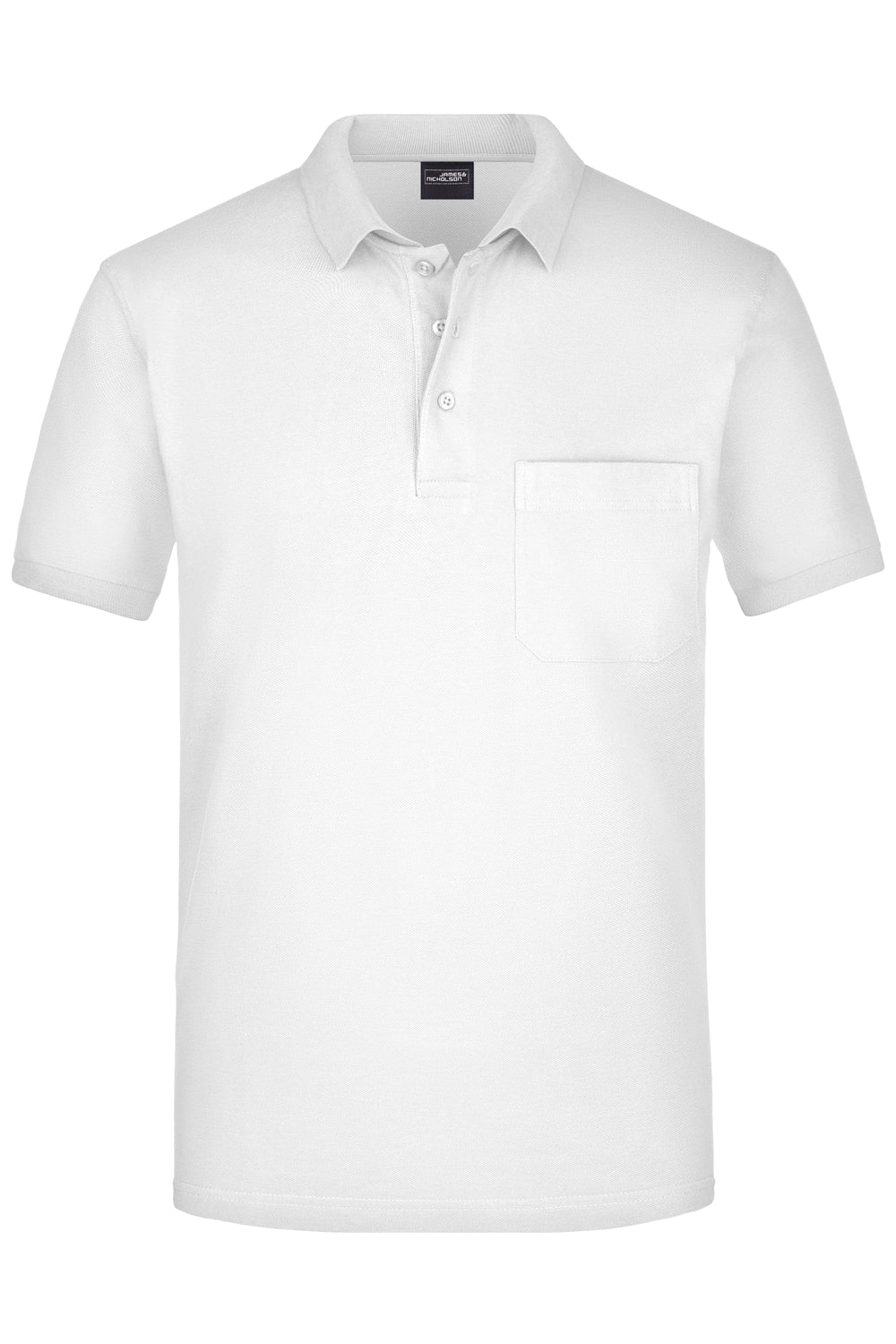 Men's Polo Pocket - white