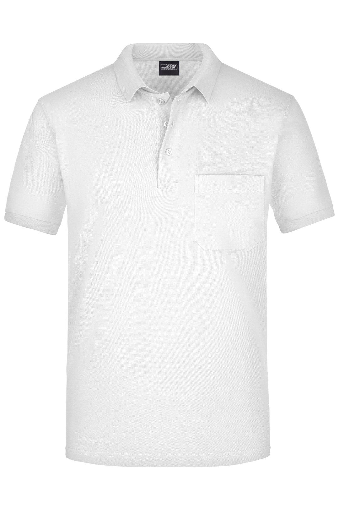 Men's Polo Pocket - white