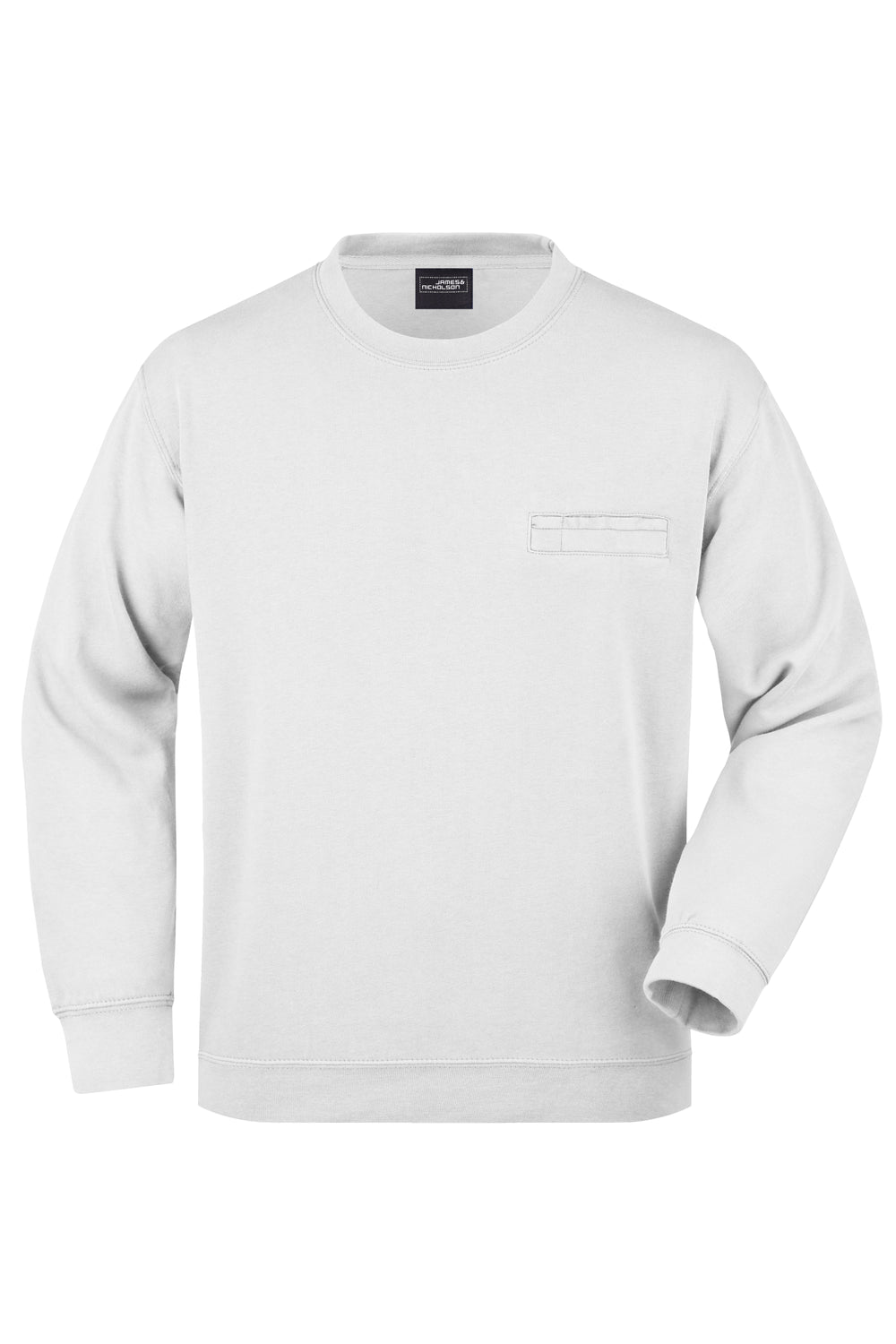 Men's Round Sweat Pocket - white