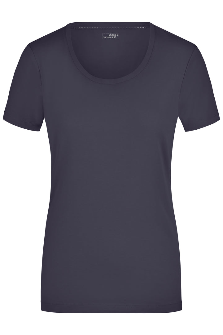 Ladies' Stretch Round-T - navy