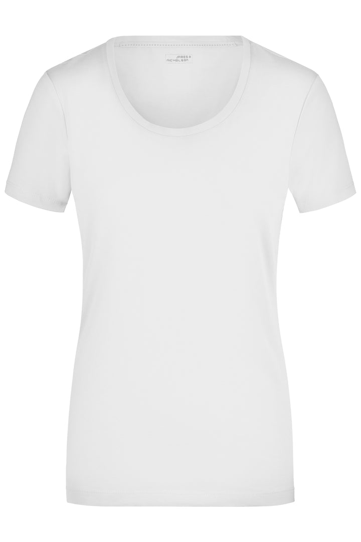 Ladies' Stretch Round-T - white