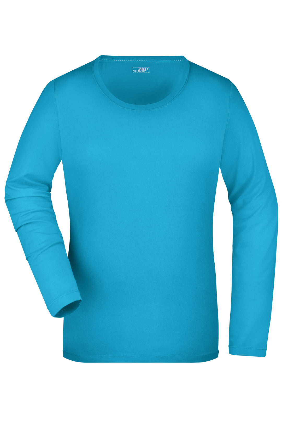 Ladies' Stretch Shirt Long-Sleeved - turquoise