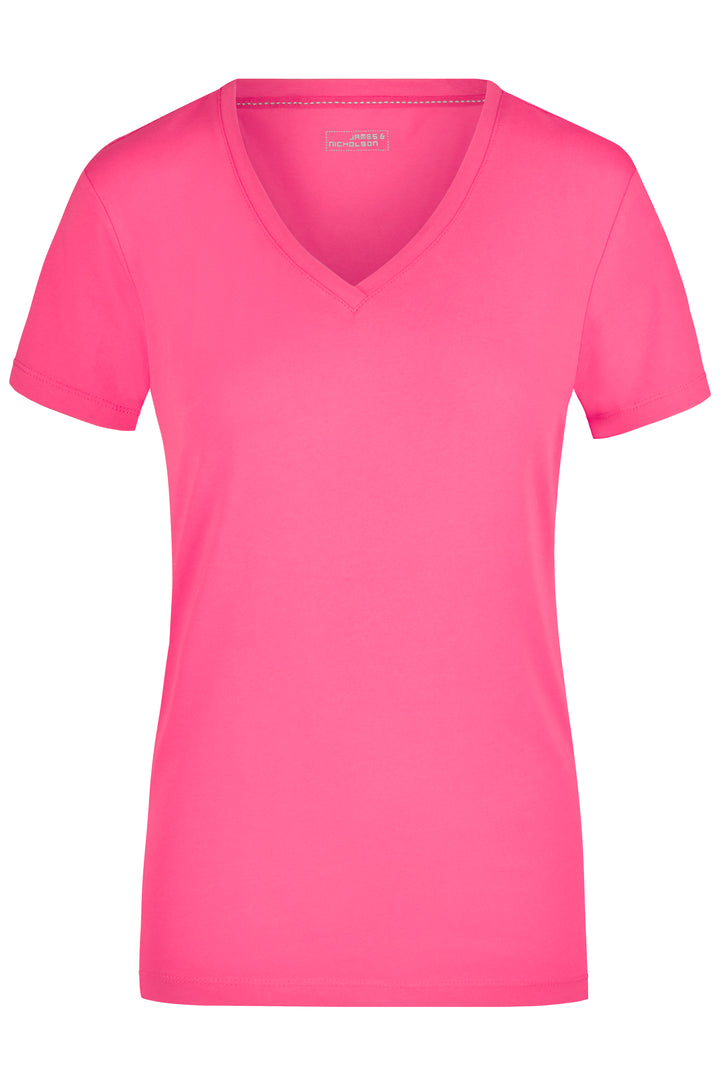 Ladies' Stretch V-T - pink