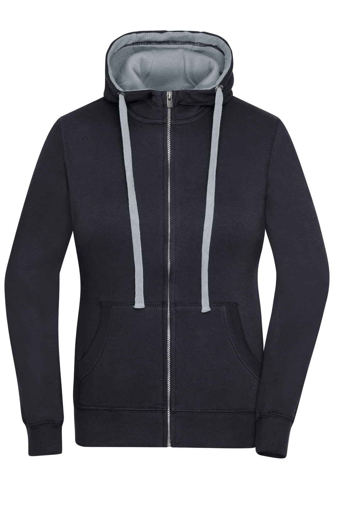 Ladies' Lifestyle Zip-Hoody - black/grey-heather
