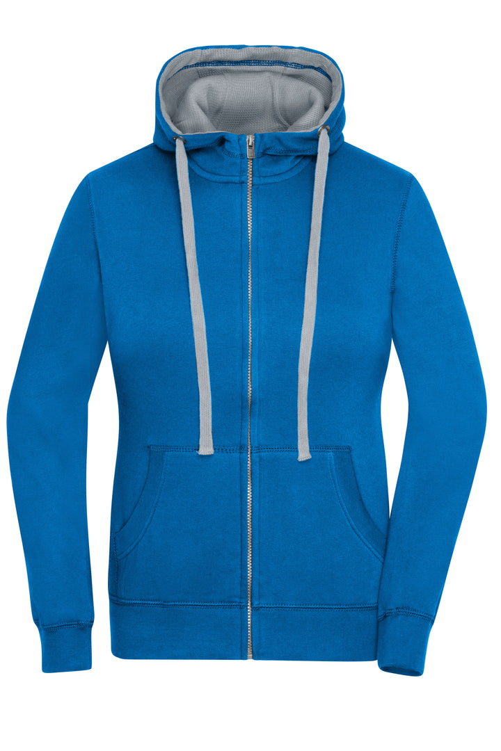 Ladies' Lifestyle Zip-Hoody - cobalt/grey-heather