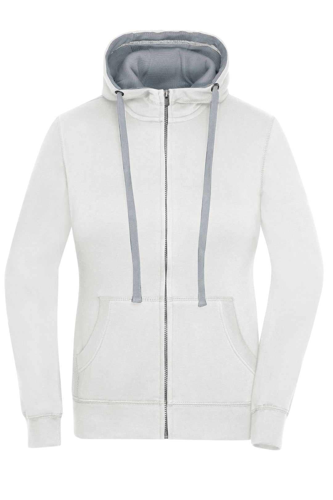 Ladies' Lifestyle Zip-Hoody - off-white/grey-heather