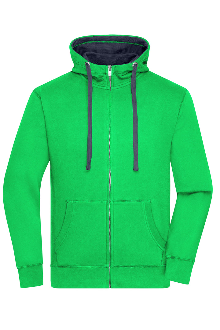 Men's Lifestyle Zip-Hoody - green/navy
