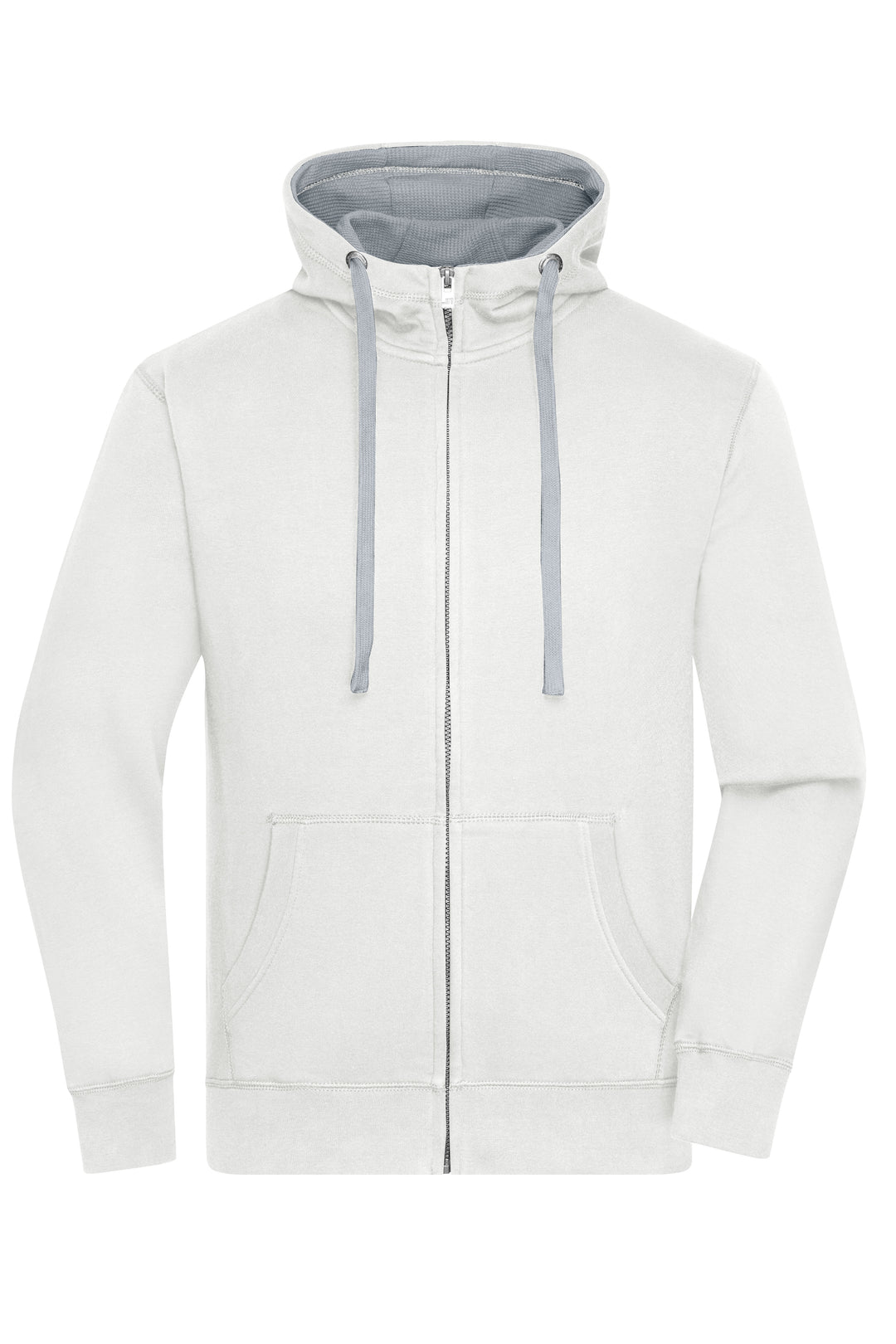 Men's Lifestyle Zip-Hoody - off-white/grey-heather