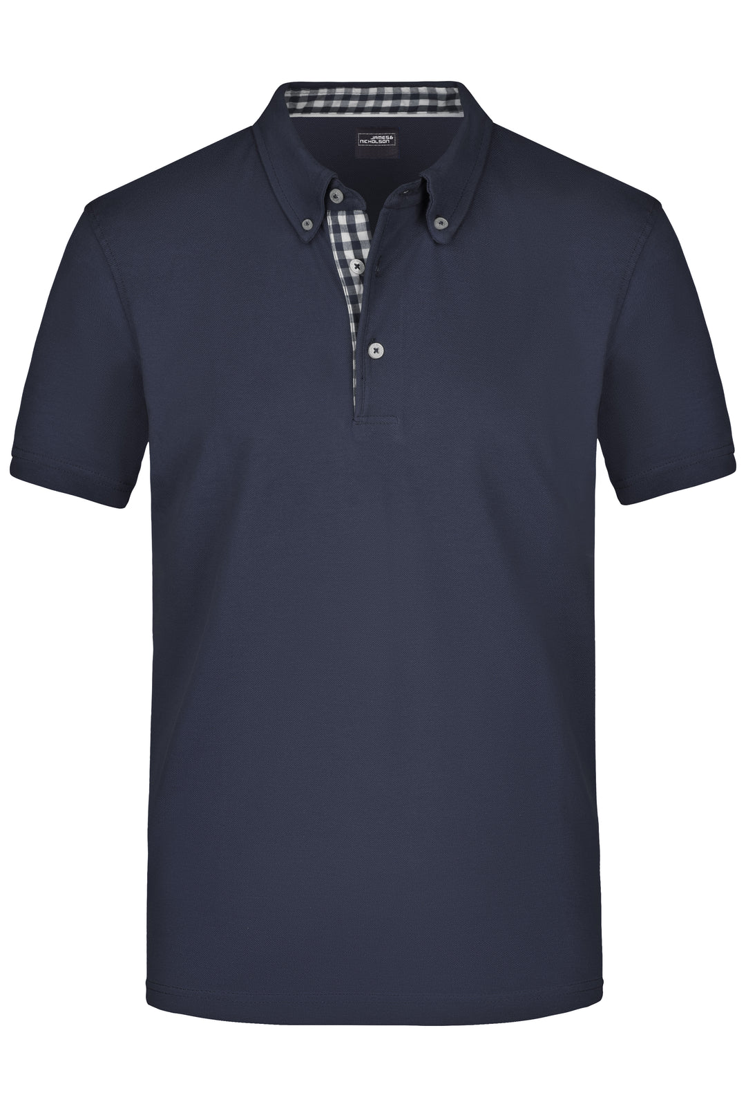 Men's Plain Polo - navy/navy-white
