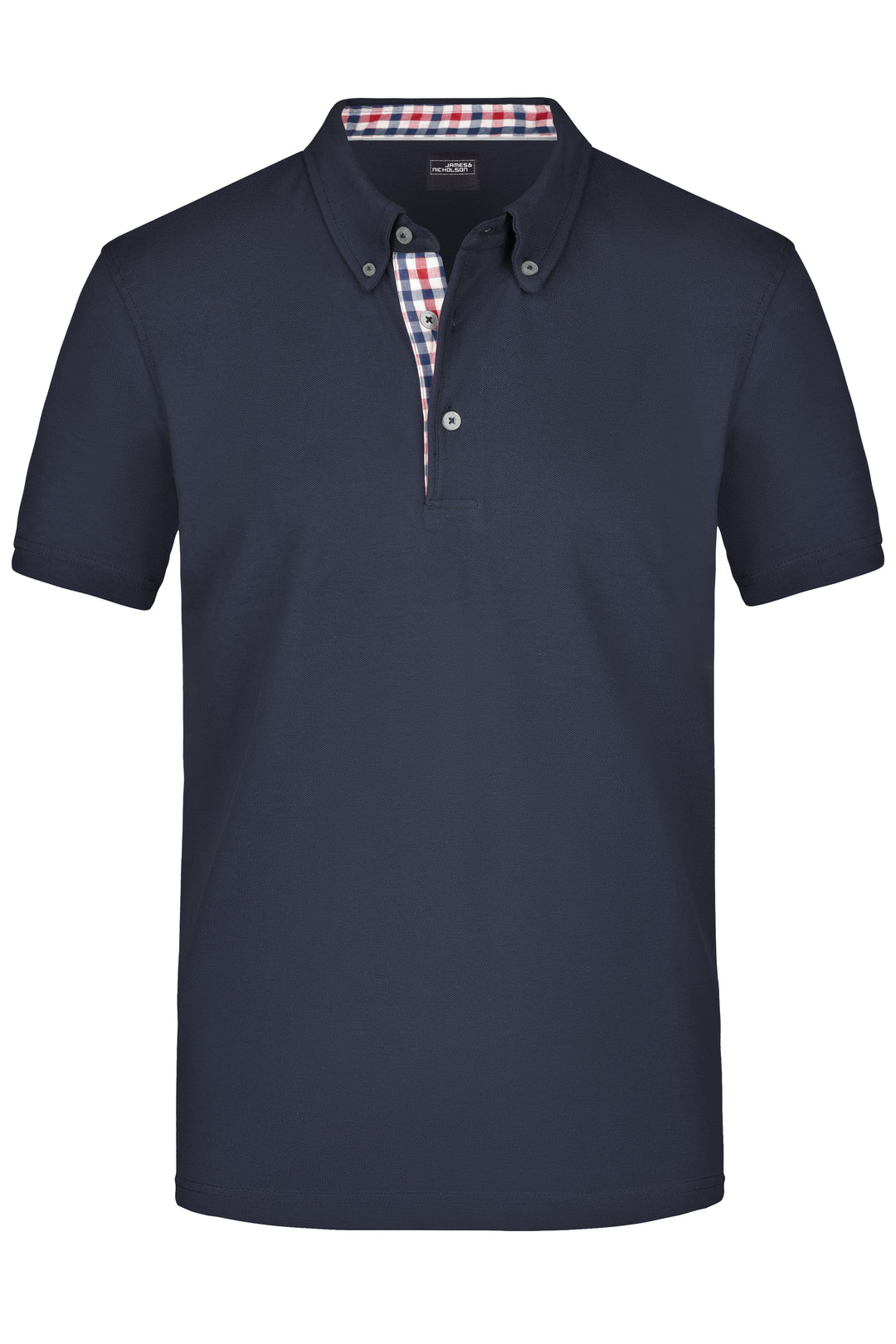 Men's Plain Polo - navy/red-navy-white