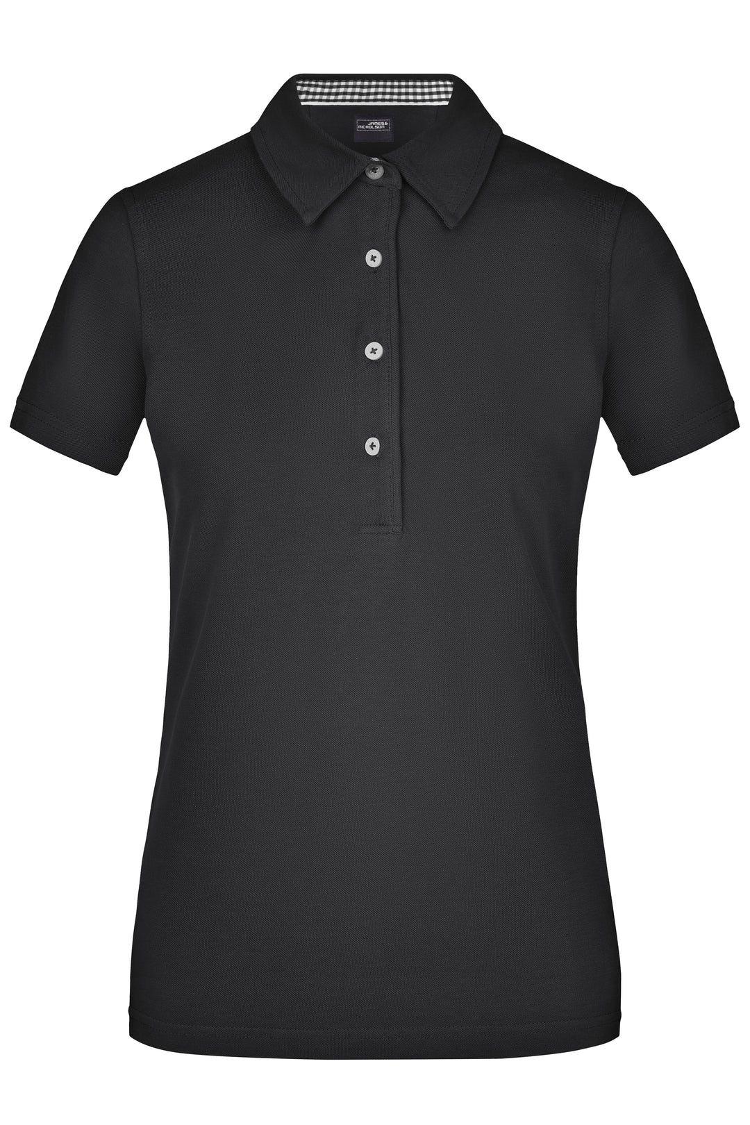 Ladies' Plain Polo - black/black-white