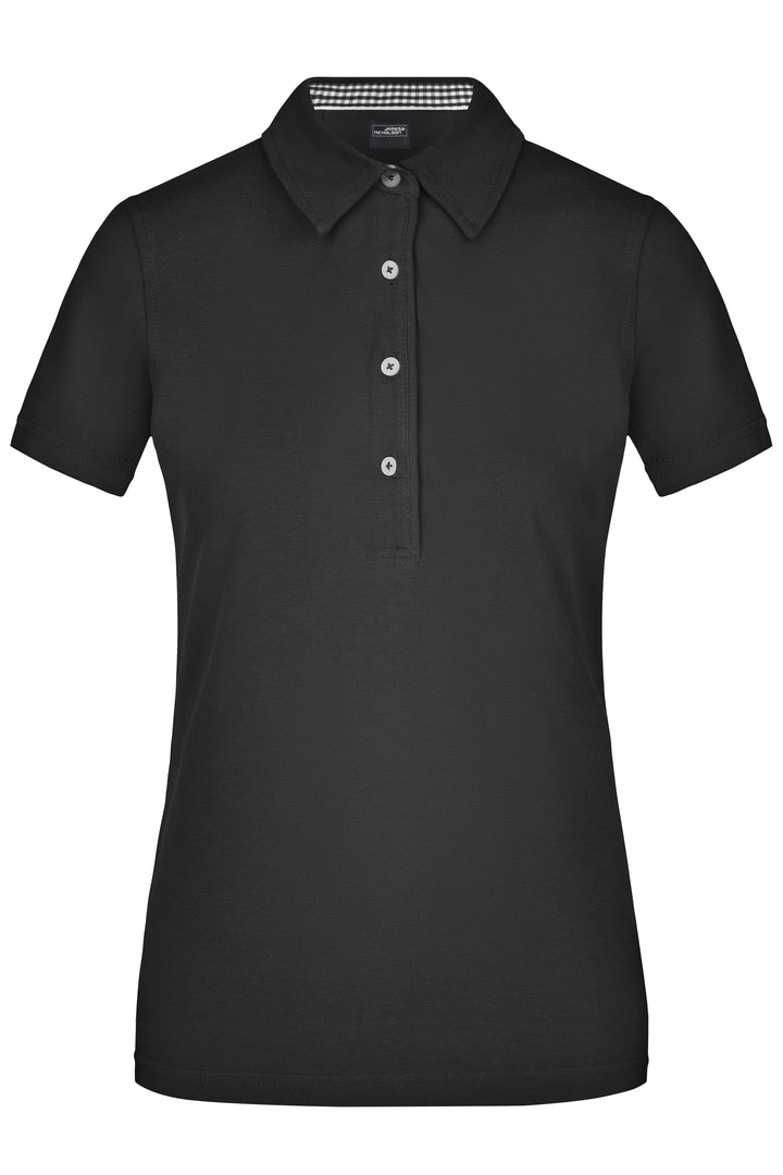 Ladies' Plain Polo - black/black-white
