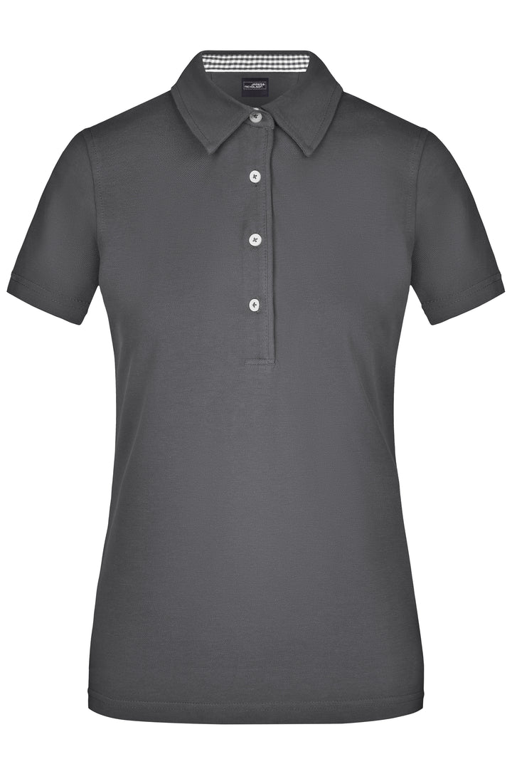 Ladies' Plain Polo - graphite/graphite-white