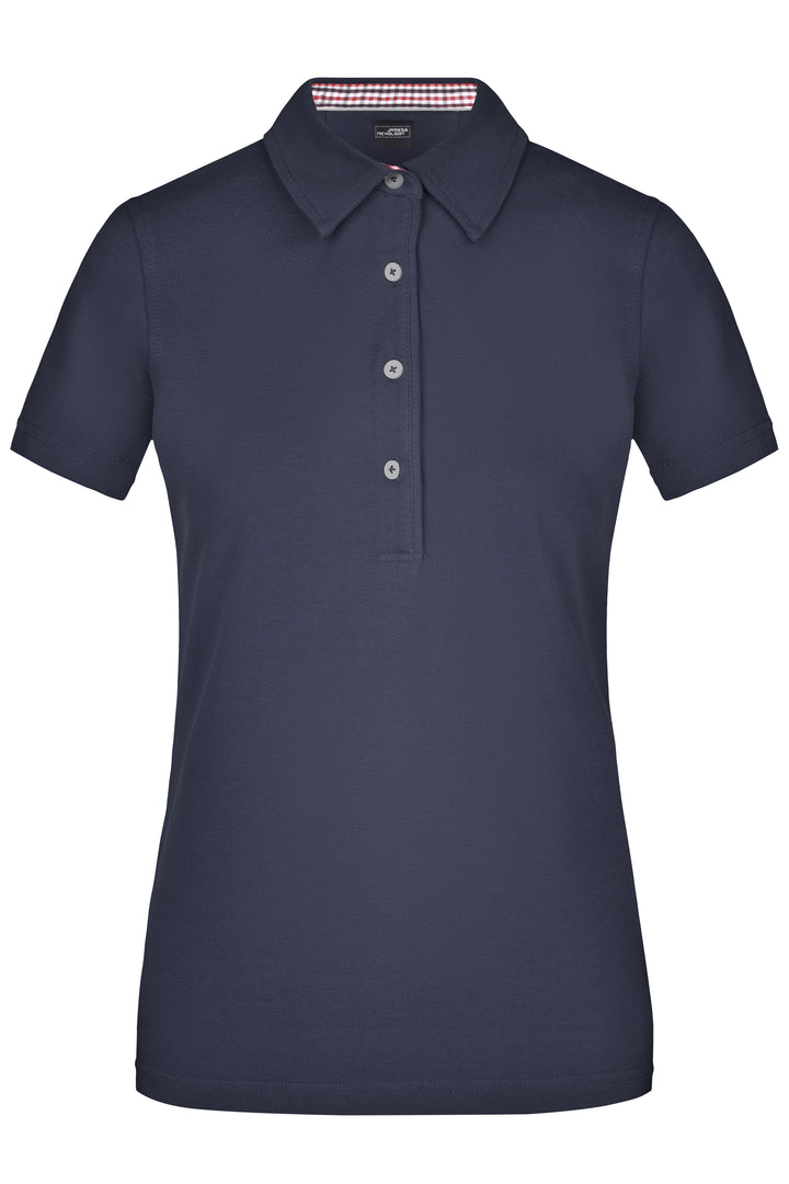 Ladies' Plain Polo - navy/red-navy-white