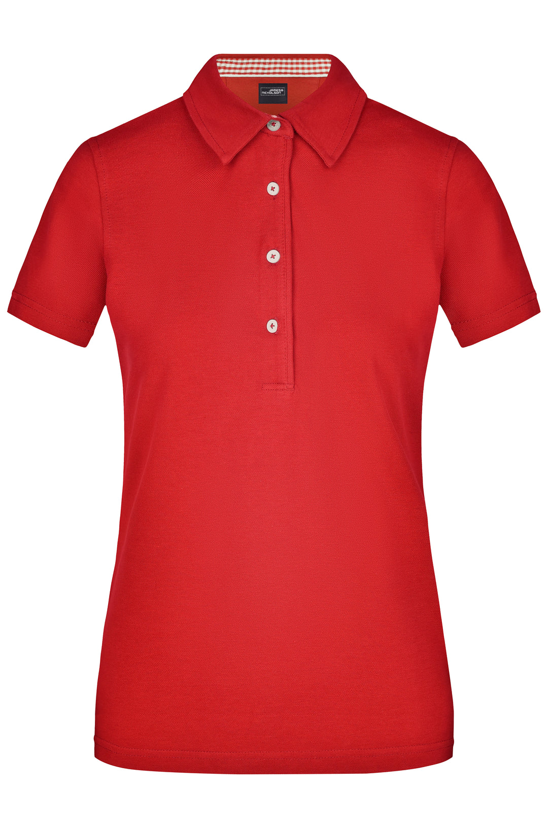Ladies' Plain Polo - red/red-white