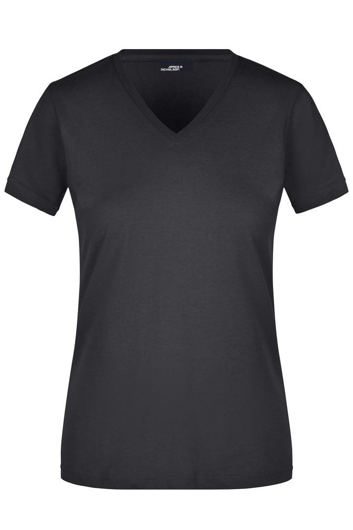 Ladies' Slim Fit V-T - black