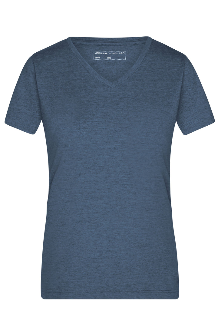 Ladies' Heather T-Shirt - blue-melange