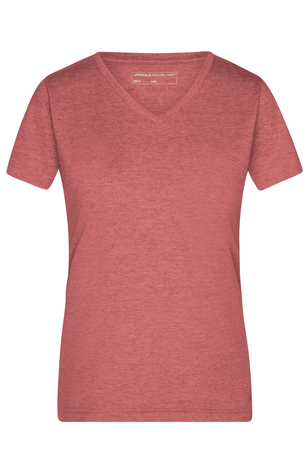 Ladies' Heather T-Shirt - red-melange