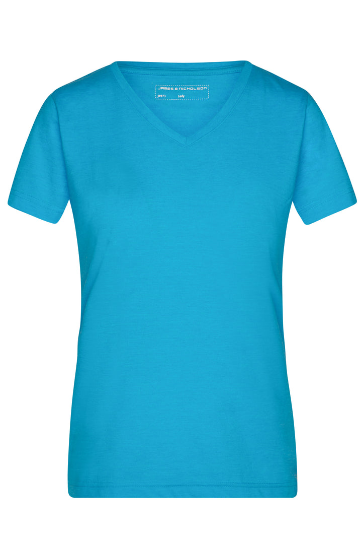 Ladies' Heather T-Shirt - turquoise-melange
