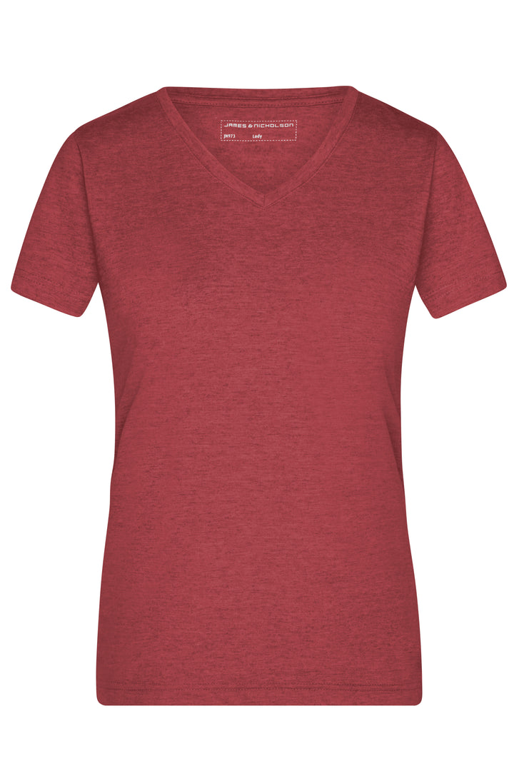 Ladies' Heather T-Shirt - wine-melange