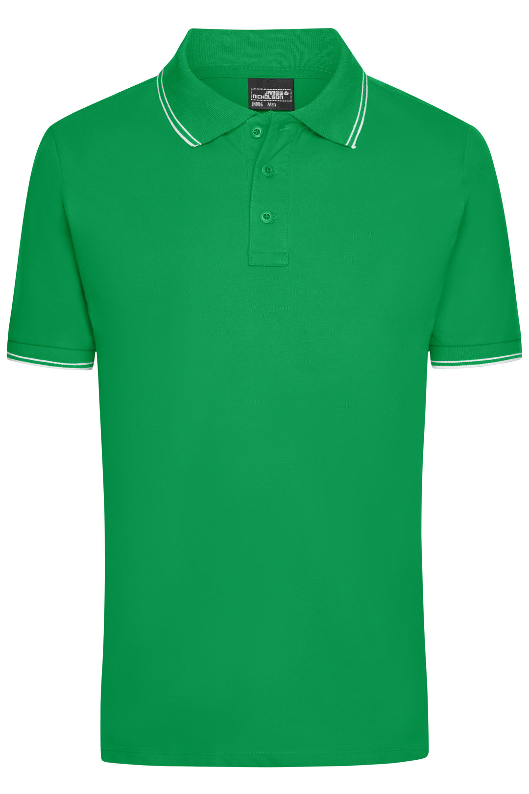 Men's Polo - fern-green/white