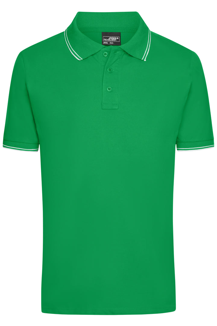 Men's Polo - fern-green/white