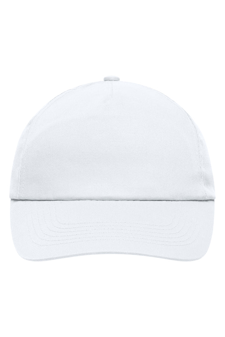 5 Panel Promo Cap Laminated - white