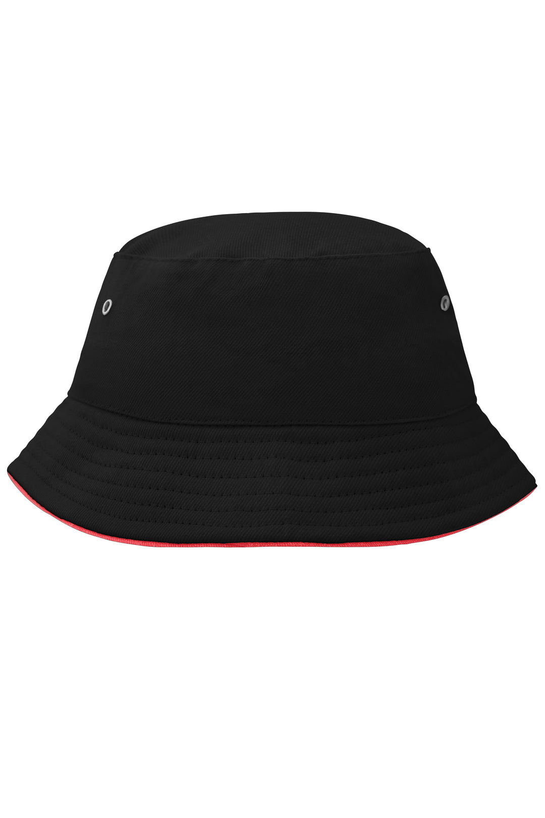 Fisherman Piping Hat for Kids - black/red