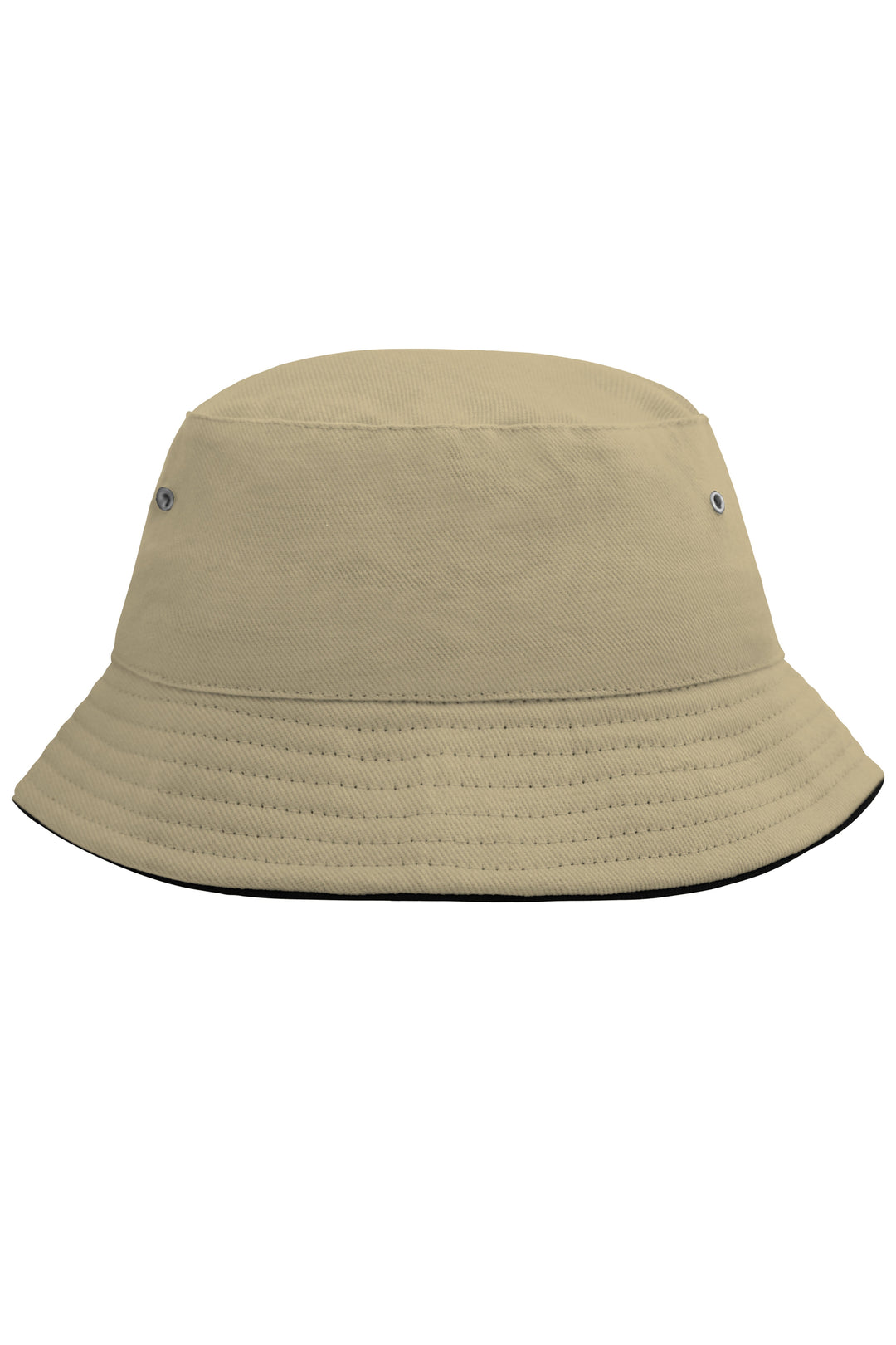 Fisherman Piping Hat for Kids - khaki/black