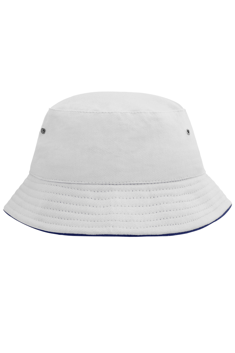 Fisherman Piping Hat for Kids - white/navy