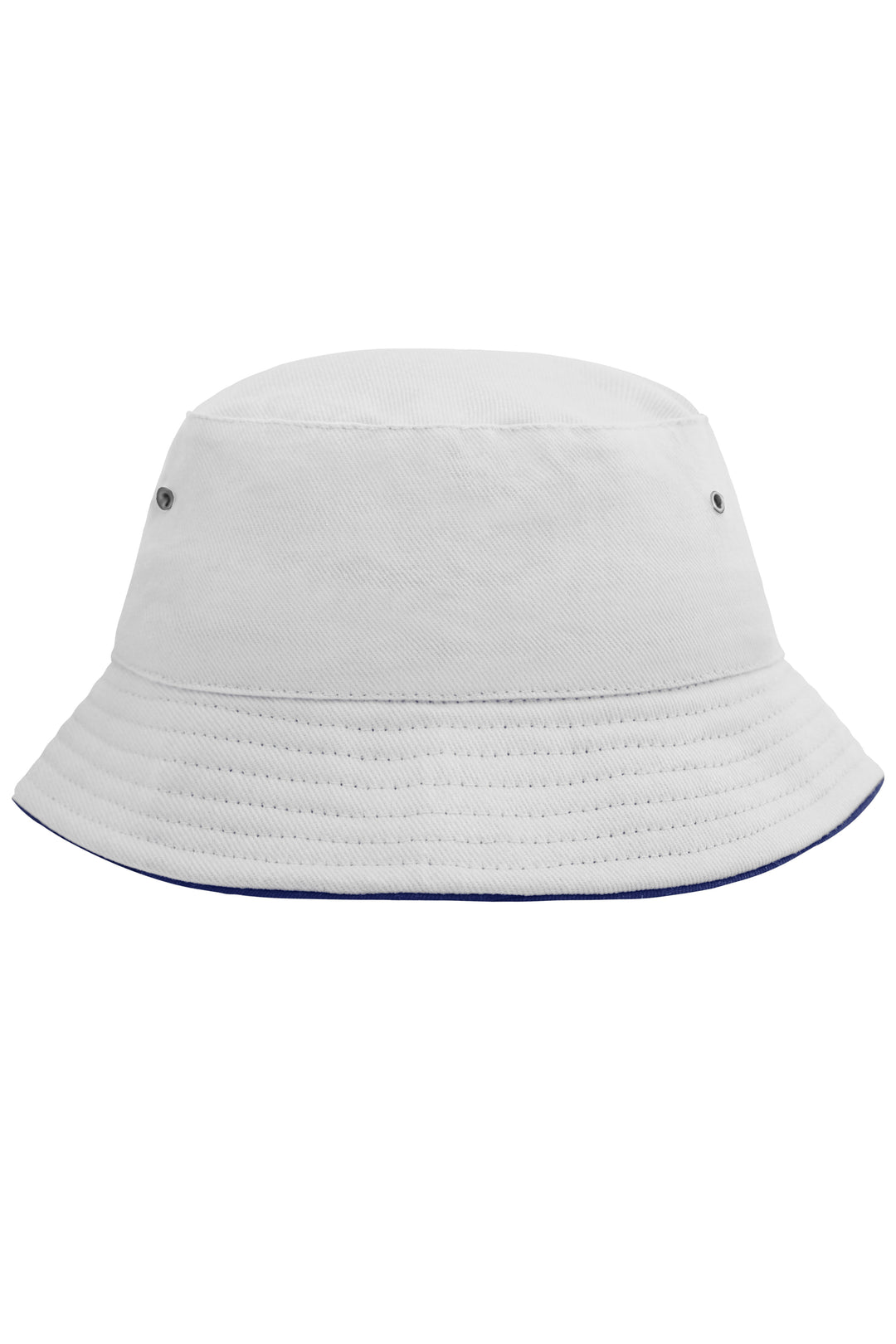 Fisherman Piping Hat for Kids - white/navy