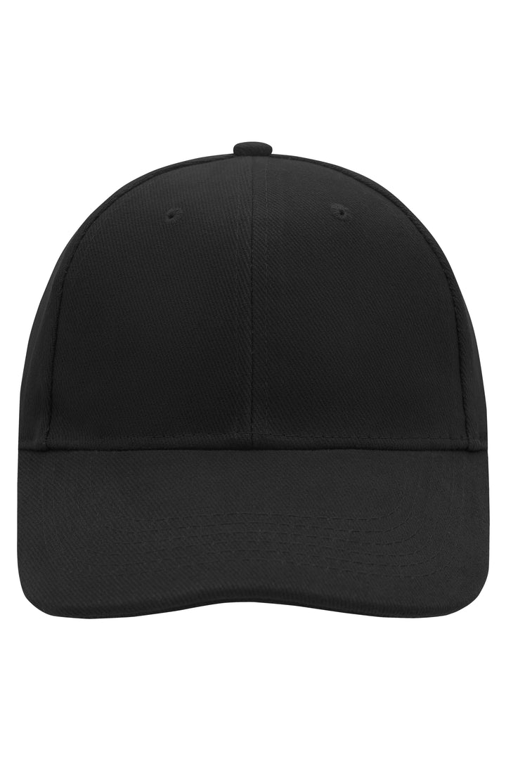 6 Panel Cap Laminated - black