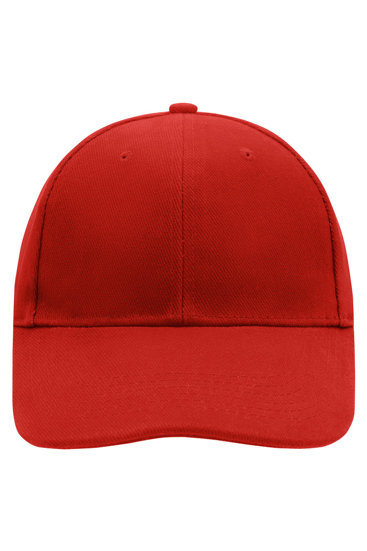 6 Panel Cap Laminated - red