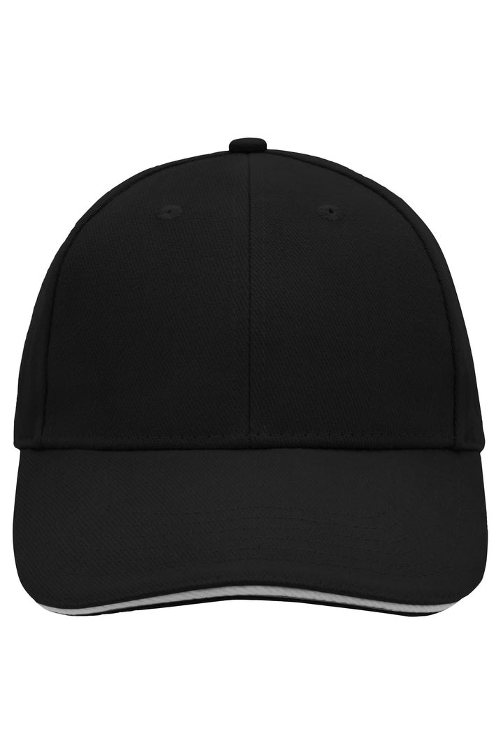 6 Panel Sandwich Cap - black/light-grey
