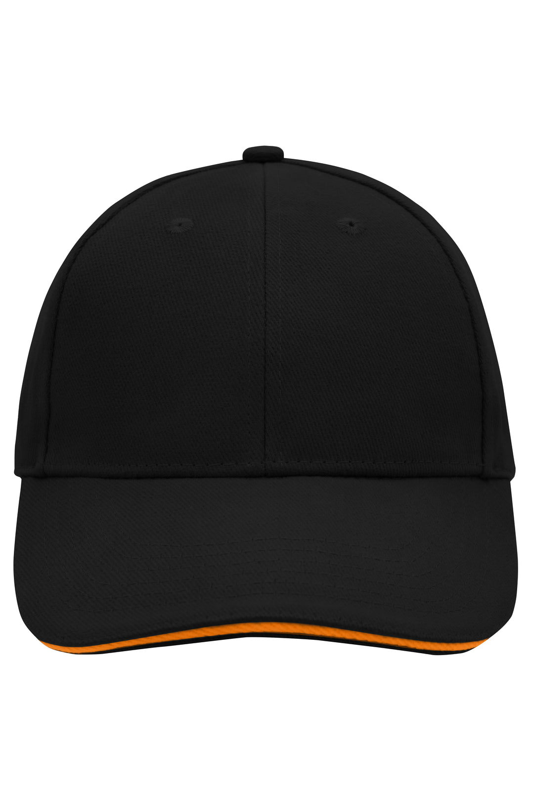 6 Panel Sandwich Cap - black/orange
