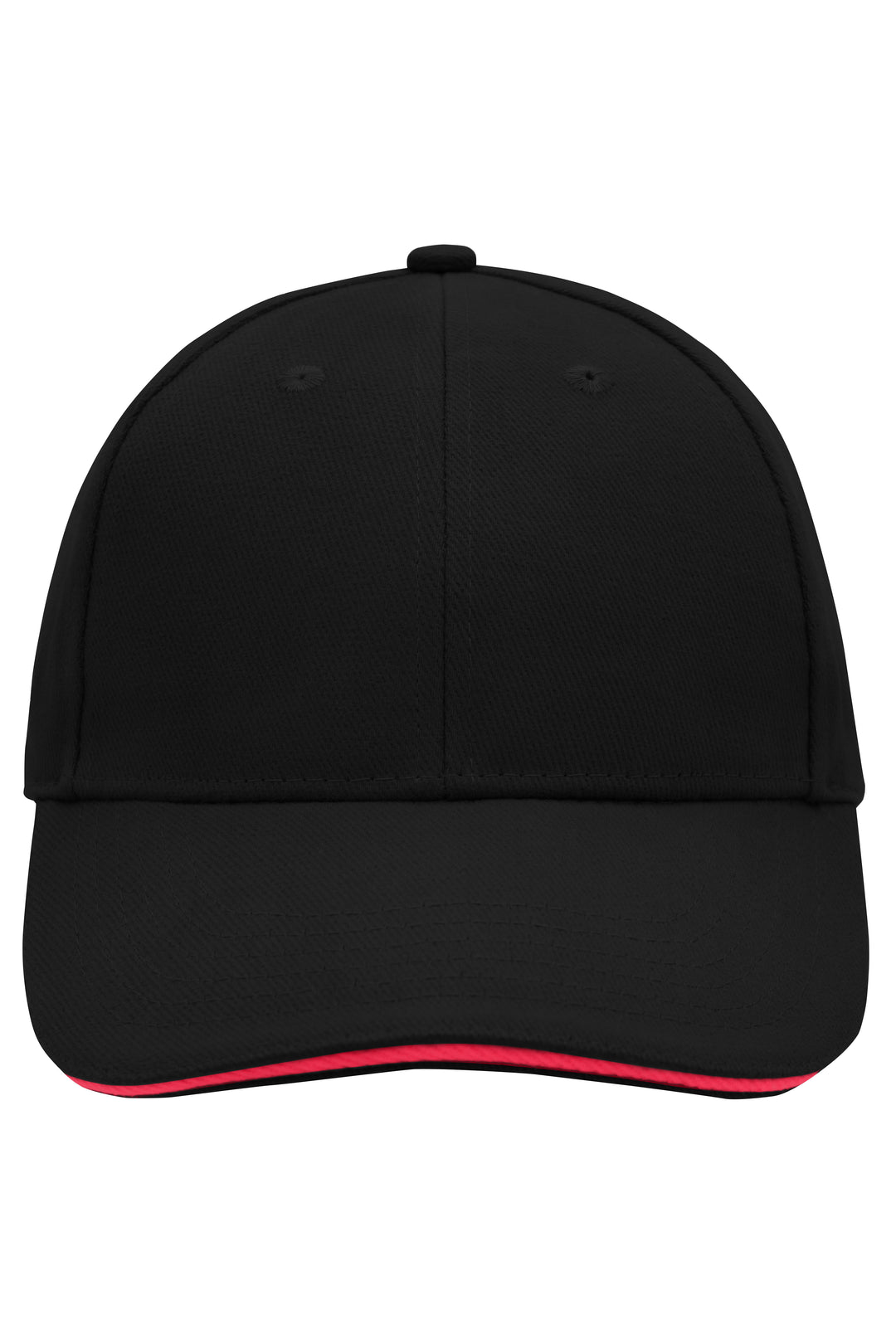 6 Panel Sandwich Cap - black/red
