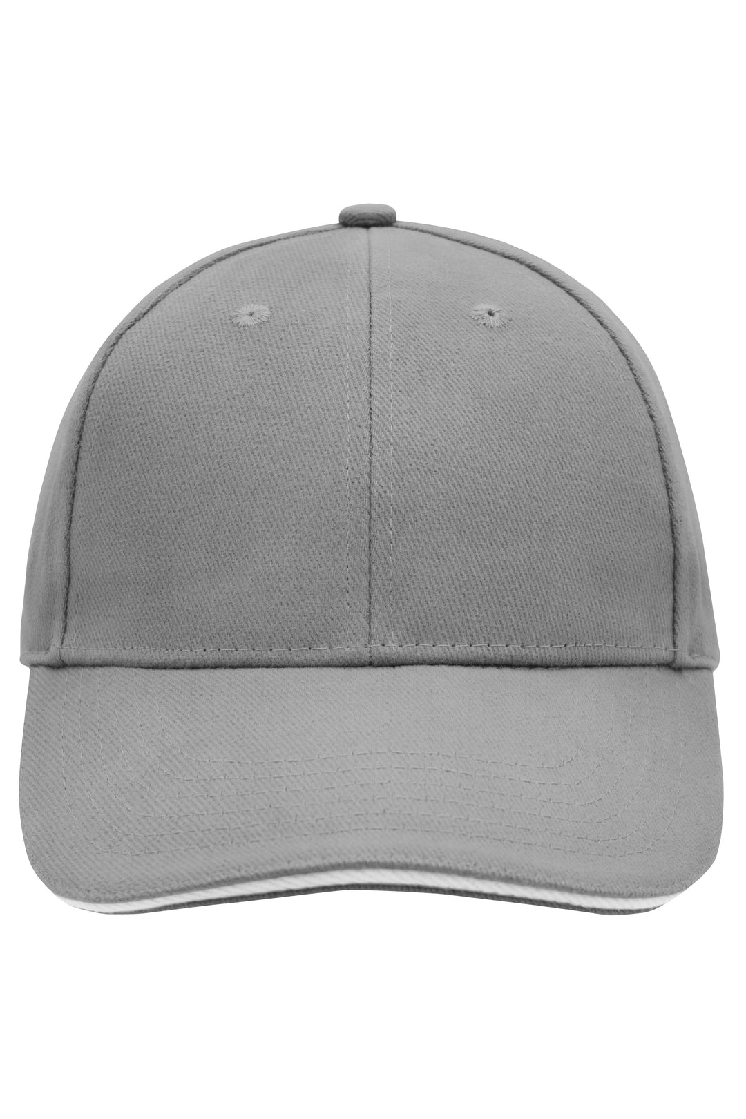 6 Panel Sandwich Cap - dark-grey/white