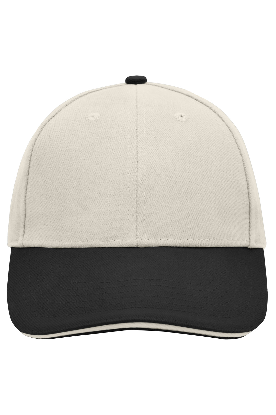 6 Panel Sandwich Cap - light-grey/black/light-grey