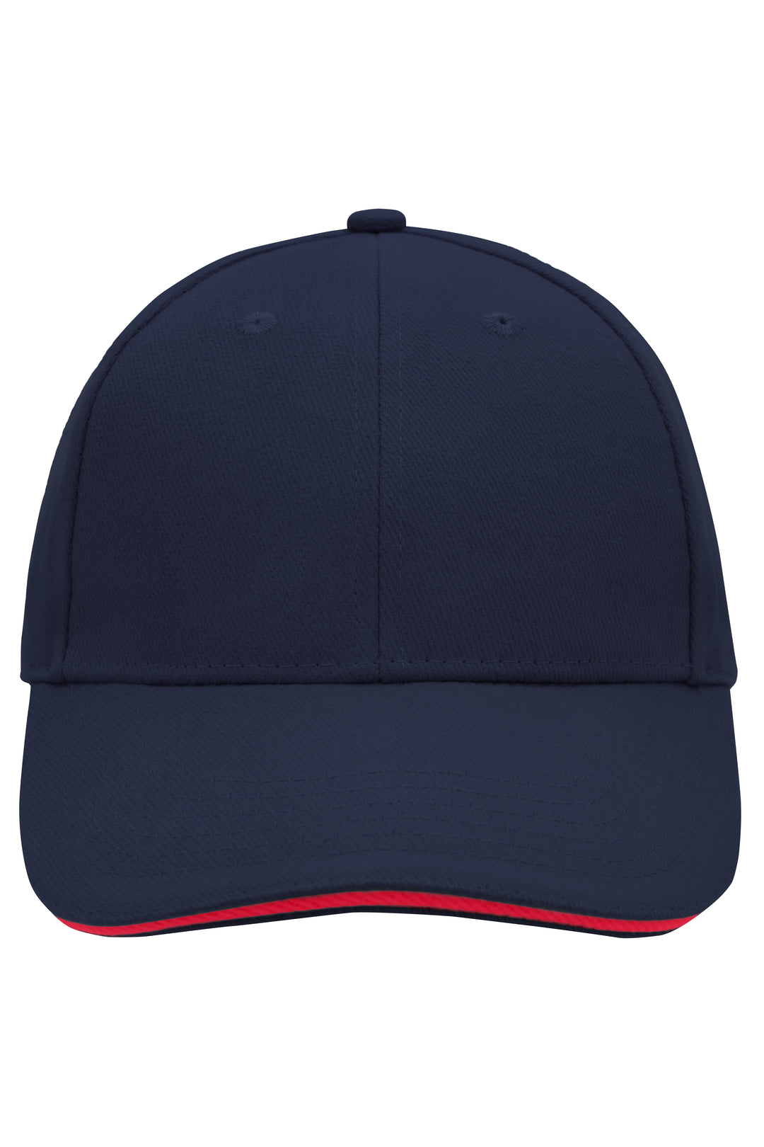 6 Panel Sandwich Cap - navy/red