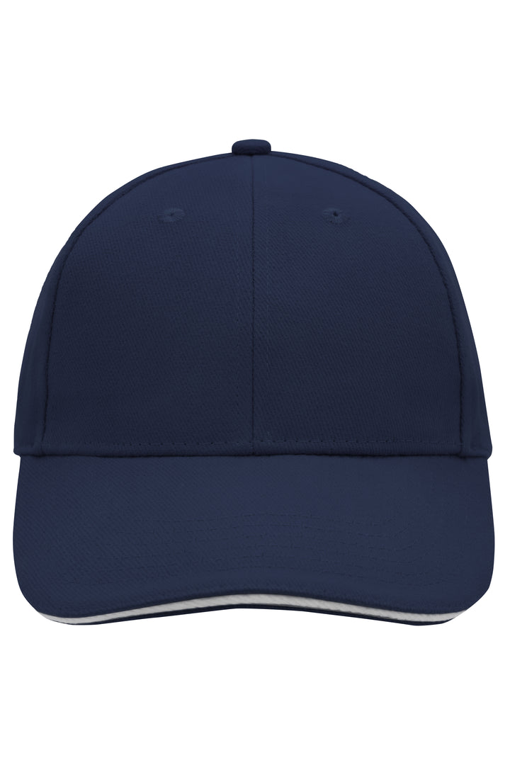 6 Panel Sandwich Cap - navy/white