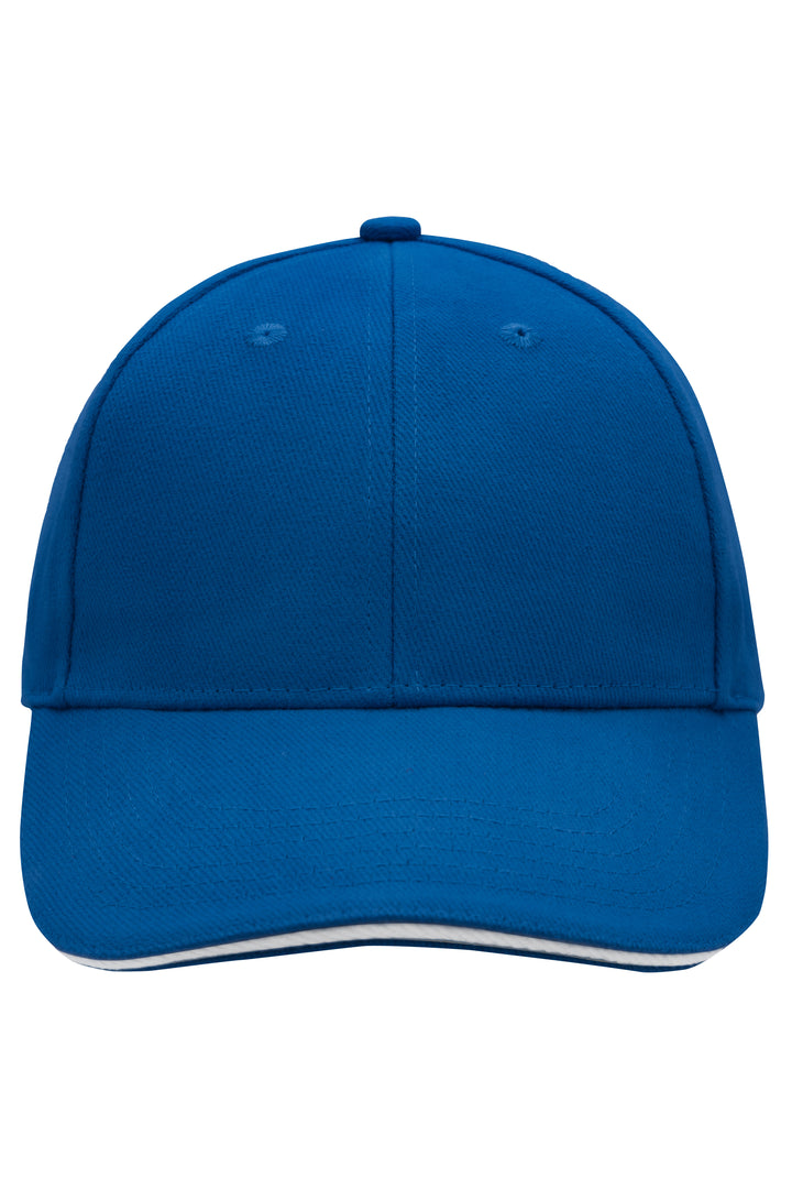 6 Panel Sandwich Cap - royal/white