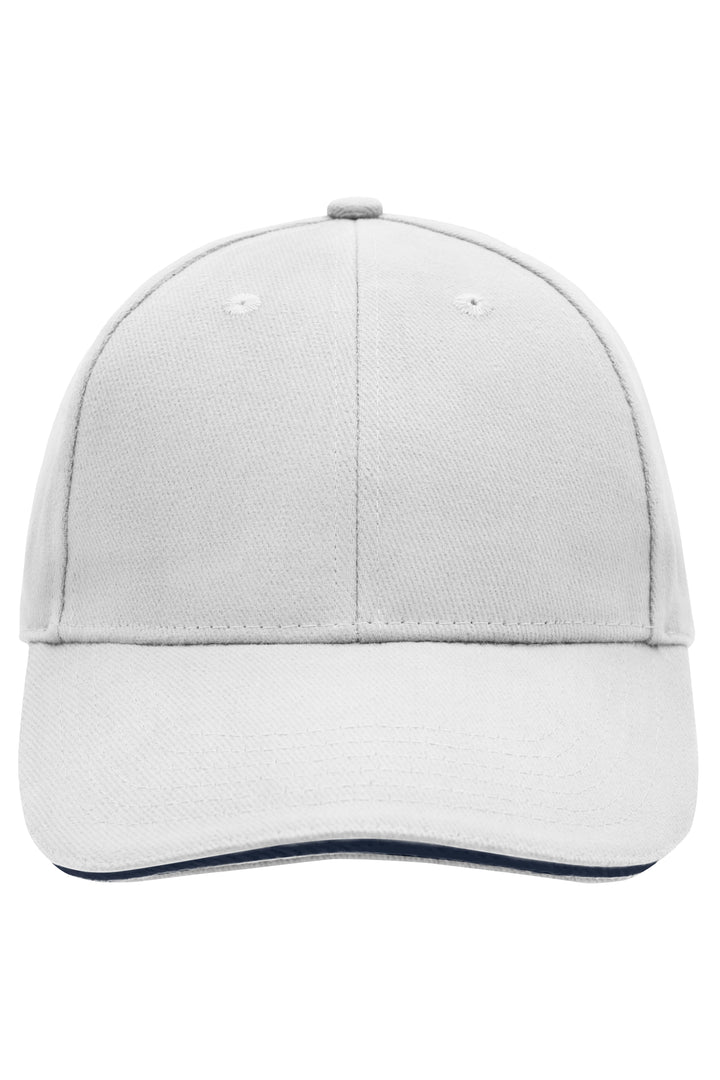 6 Panel Sandwich Cap - white/navy
