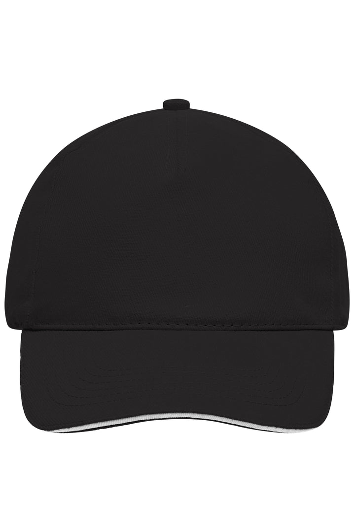 5 Panel Sandwich Cap - black/white