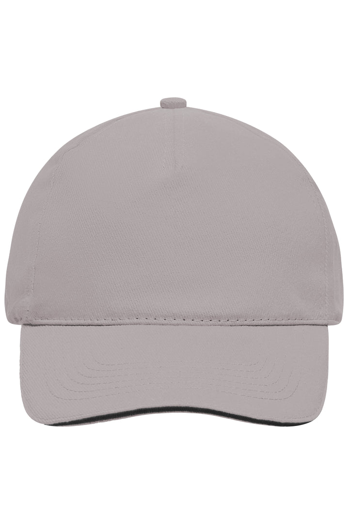 5 Panel Sandwich Cap - light-grey/black