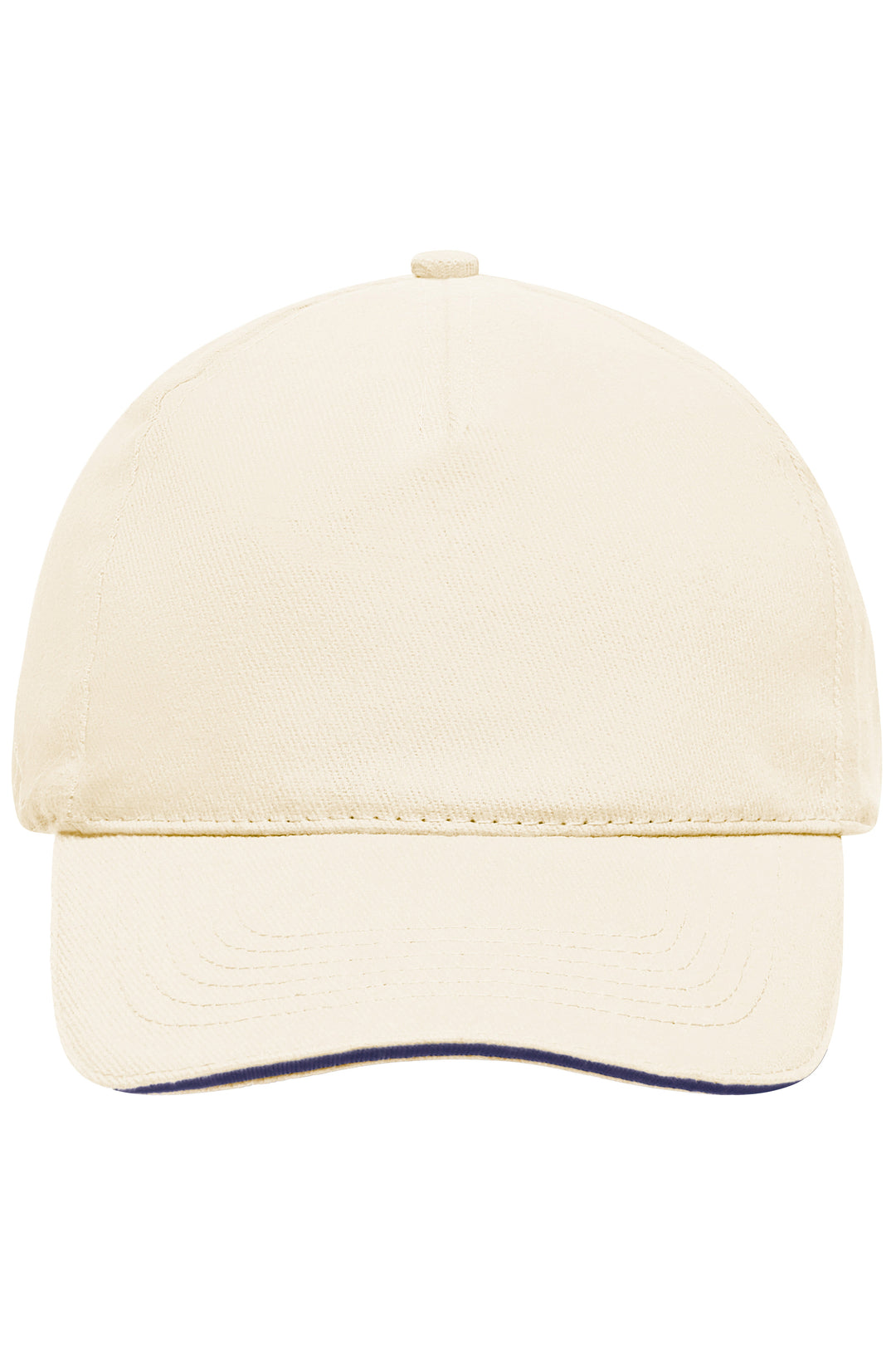 5 Panel Sandwich Cap - natural/navy