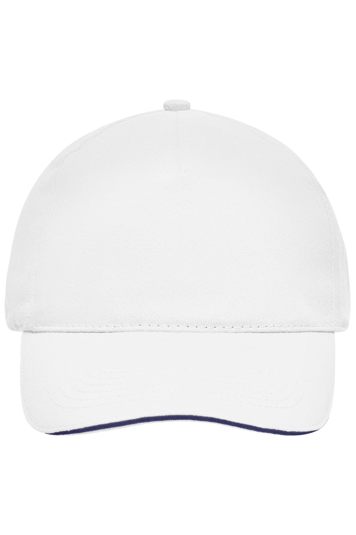 5 Panel Sandwich Cap - white/navy