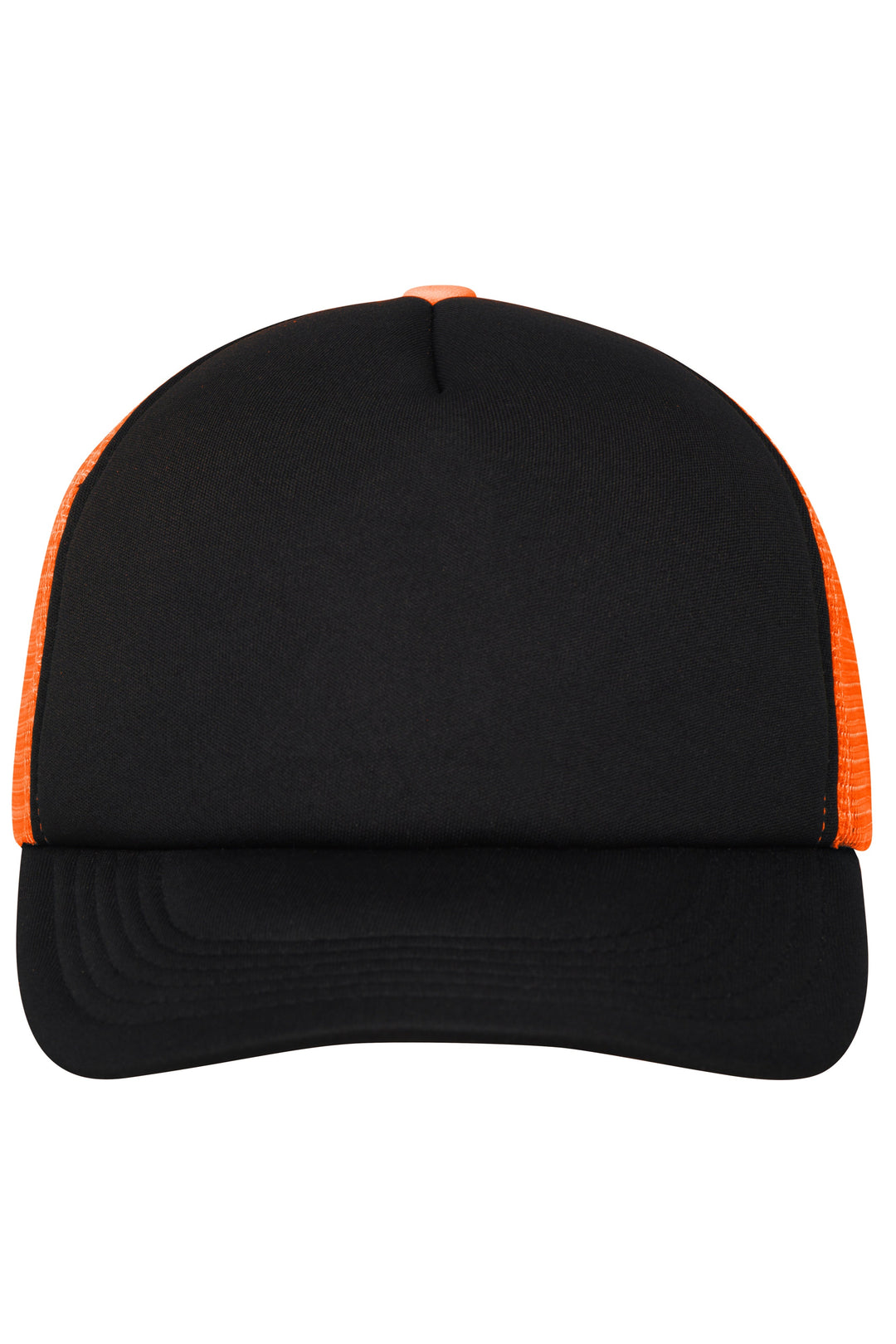5 Panel Polyester Mesh Cap - black/neon-orange