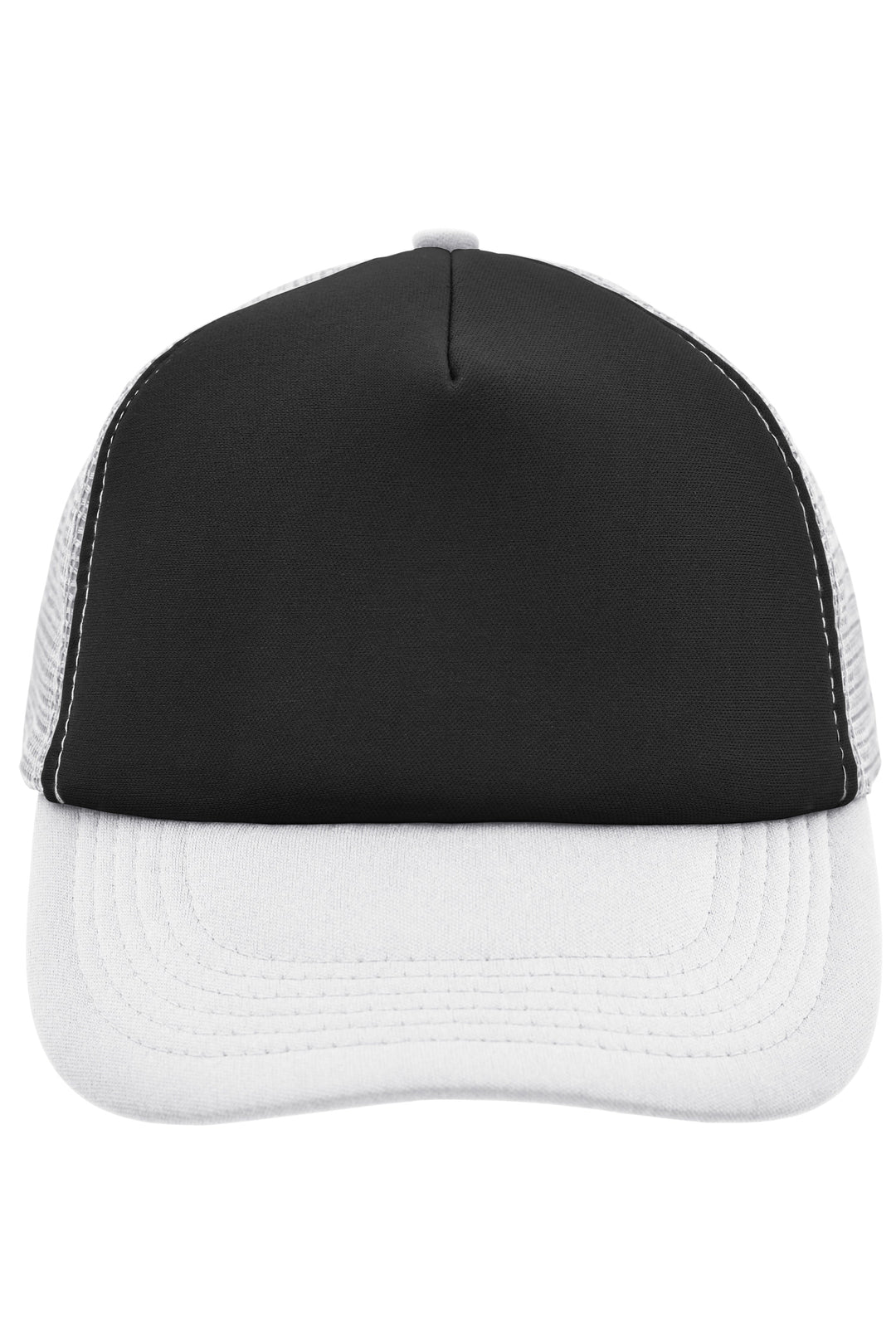 5 Panel Polyester Mesh Cap - black/white