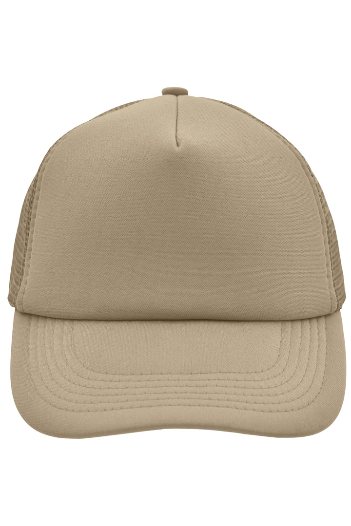 5 Panel Polyester Mesh Cap - khaki