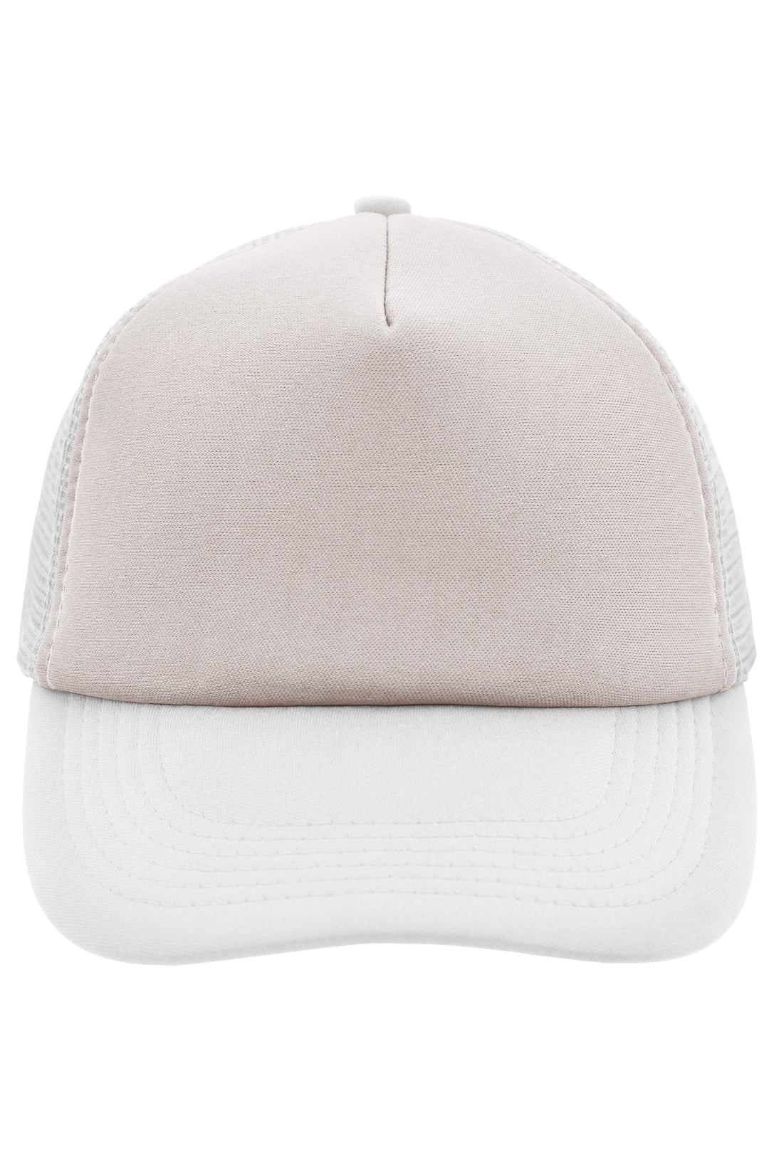 5 Panel Polyester Mesh Cap - light-grey/white